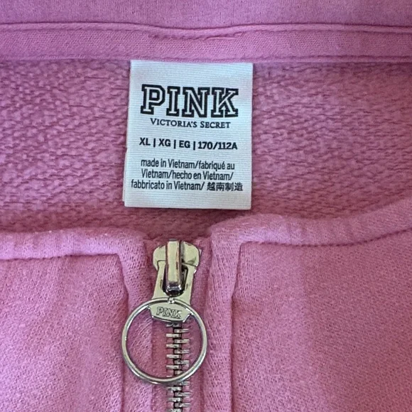 Victoria s Secret PINK Oversized Fleece Zip Up Sweater - Picture 3 of 7